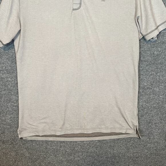 Travis Mathew Shirt Mens Large Gray Polo Shirt Stretch Short Sleeve Golf - Picture 3 of 10